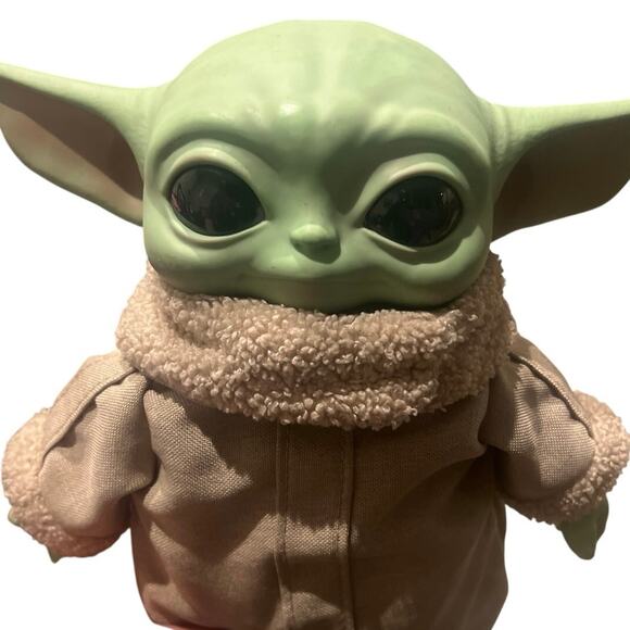 Disney Star Wars Baby Yoda Plush 12” Tall Doll The Mandalorian The Child Grogu - Picture 3 of 5
